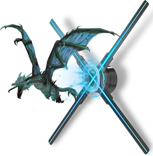 Hologram Fan,18.1"Hologram Fan with Remote/Bluetooth Video Library, Holographic Fan